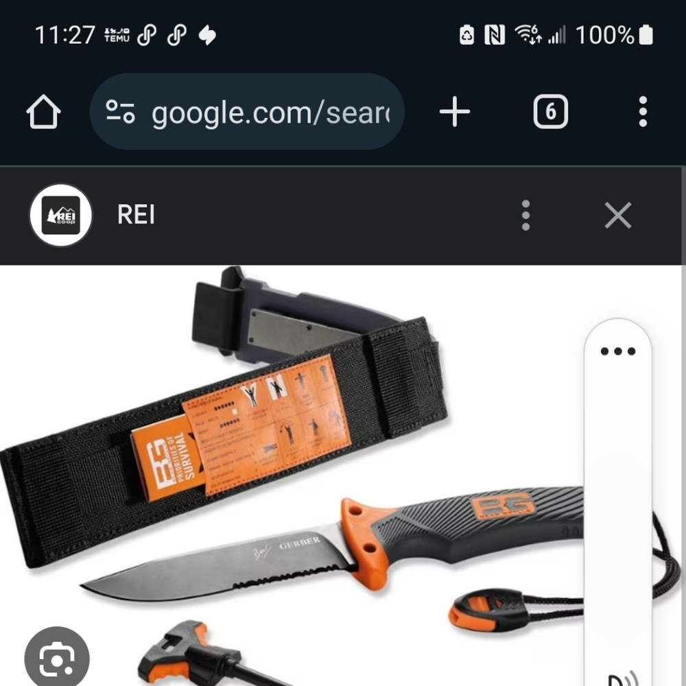Gerber fixed blade knife